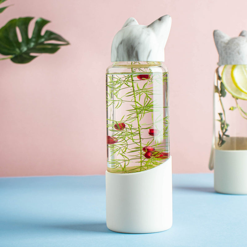 Fox ear Bottle - Water bottle, juice bottle, glass bottle | Bottle for Travelling & Dining Table