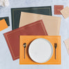 Leather Placemat And Coaster Set of 2
