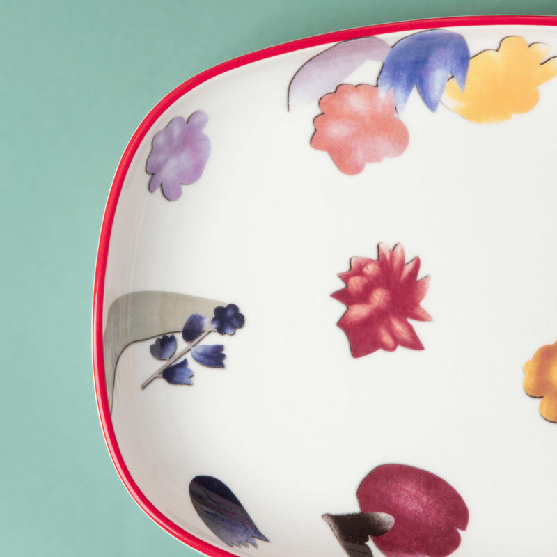 Florista Long Plate 10 Inch - Ceramic platter, serving platter, fruit platter | Plates for dining table & home decor