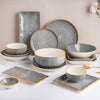 Willow Dark Grey Ceramic Pasta Plate - Serving plate, pasta plate, lunch plate, deep plate | Plates for dining table & home decor