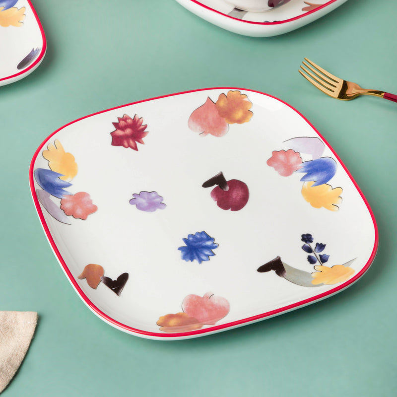 Florista Dinner Plate 9 Inch - Serving plate, lunch plate, ceramic dinner plates| Plates for dining table & home decor