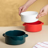 Toujours Noodle Bowl With Handle - Bowl, ceramic bowl, serving bowls, noodle bowl, salad bowls, bowl for snacks, baking bowls, large serving bowl, bowl with handle | Bowls for dining table & home decor