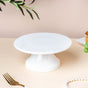 Serena Round Cake Stand 8 Inch Plate Small White