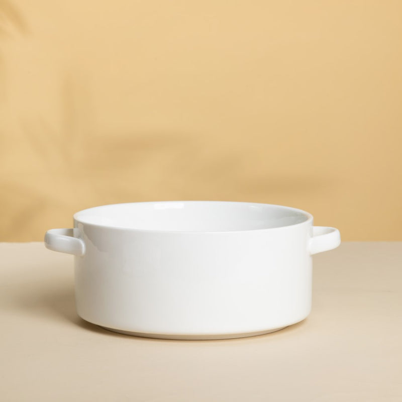 Toujours Noodle Bowl With Handle - Bowl, ceramic bowl, serving bowls, noodle bowl, salad bowls, bowl for snacks, baking bowls, large serving bowl, bowl with handle | Bowls for dining table & home decor