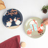 Festive Snack Plate - Serving plate, snack plate, dessert plate | Plates for dining & home decor