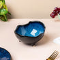 Sapphire Snack Bowl With Legs Blue 300 ml - Bowl,ceramic bowl, snack bowls, curry bowl, popcorn bowls | Bowls for dining table & home decor