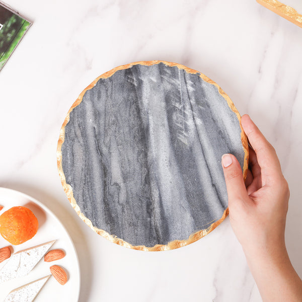 Marble Platter Small - Ceramic platter, serving platter, fruit platter | Plates for dining table & home decor