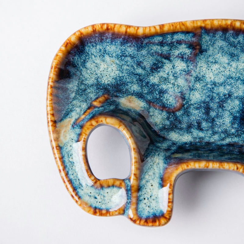Studio Pottery Elephant Sapphire Dip Bowl 30 ml - Bowl, ceramic bowl, dip bowls, chutney bowl, dip bowls ceramic | Bowls for dining table & home decor 