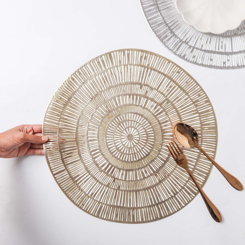 Round Vinyl Placemat Set of 2