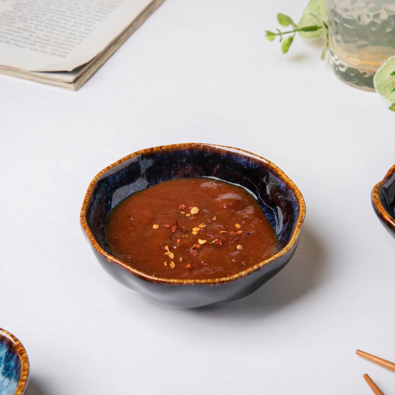 Sapphire Ceramic Dip Bowl 50ml - Bowl, ceramic bowl, dip bowls, chutney bowl, dip bowls ceramic | Bowls for dining table & home decor 