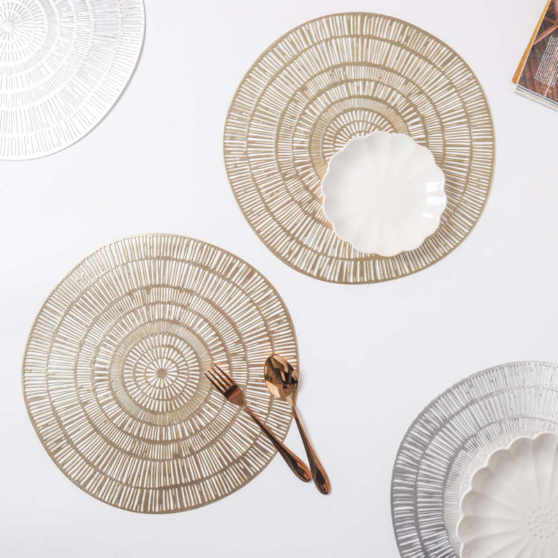 Round Vinyl Placemat Set of 2