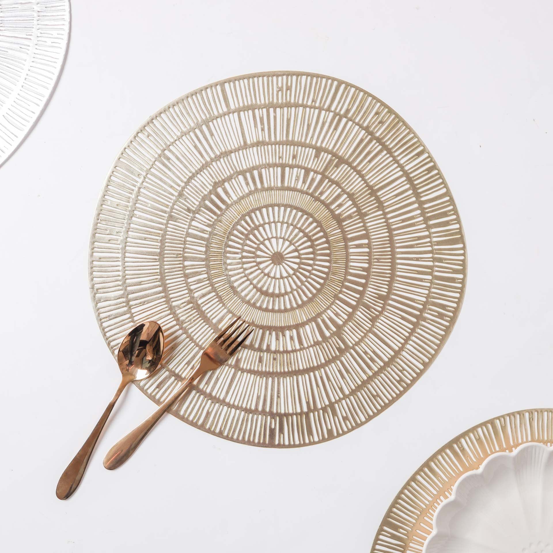 Round Vinyl Placemat Set of 2