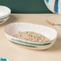 Oceanic Coastal Green Serving Bowl 10 Inch - Bowl, ceramic bowl, serving bowls, noodle bowl, salad bowls, bowl for snacks, large serving bowl | Bowls for dining table & home decor