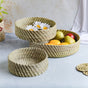 Wicker Storage Basket Set of 3 - Basket | Fruit basket