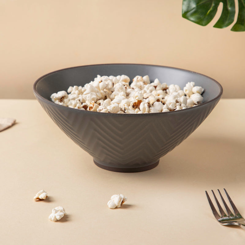 Asphalt Grey Ramen Bowl 800 ml - Soup bowl, ceramic bowl, ramen bowl, serving bowls, salad bowls | Bowls for dining table & home decor