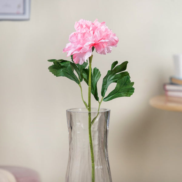 Peony Artificial Flower Pink Set Of 5 - Artificial flower | Flower for vase | Home decor item | Room decoration item