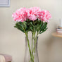 Peony Artificial Flower Pink Set Of 5 - Artificial flower | Flower for vase | Home decor item | Room decoration item