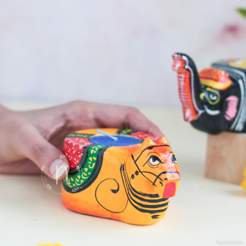 Wooden Tealight Holder - Tealight candle holder | Home decor