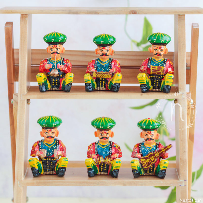 Musician Showpieces - Set of 6 - Showpiece | Home decor item | Room decoration item