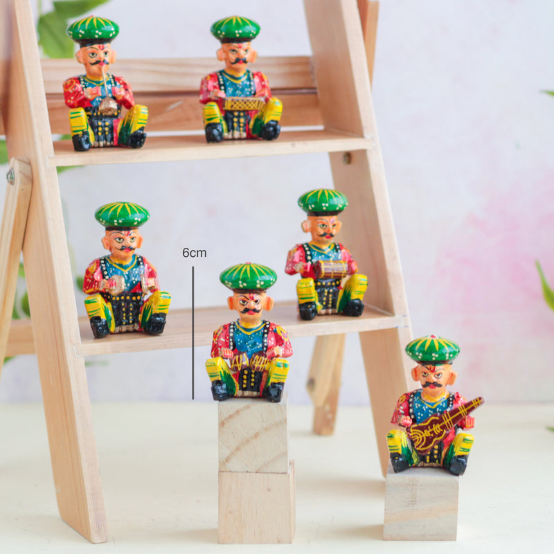 Musician Showpieces - Set of 6 - Showpiece | Home decor item | Room decoration item