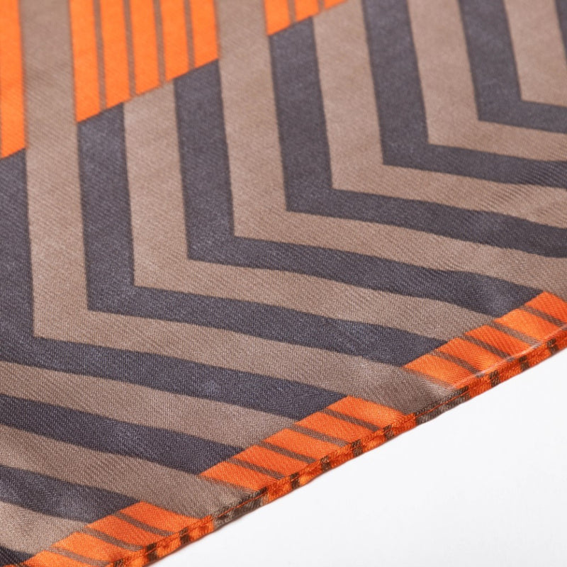 Chevron Silk Neck Scarf For Women