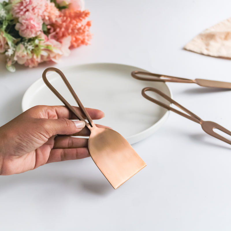 Cheese Knife Set of 3 - Rose Gold