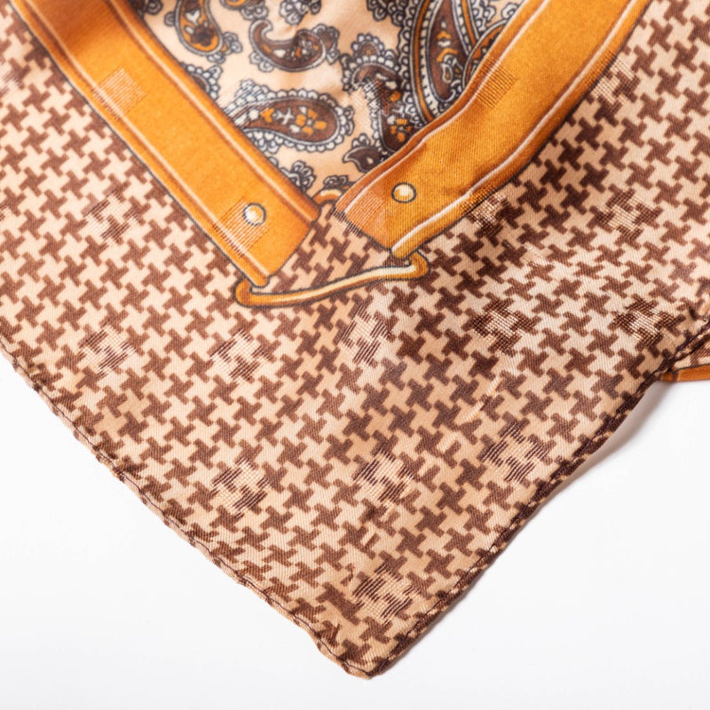 Paisley And Houndstooth Printed Winter Scarf