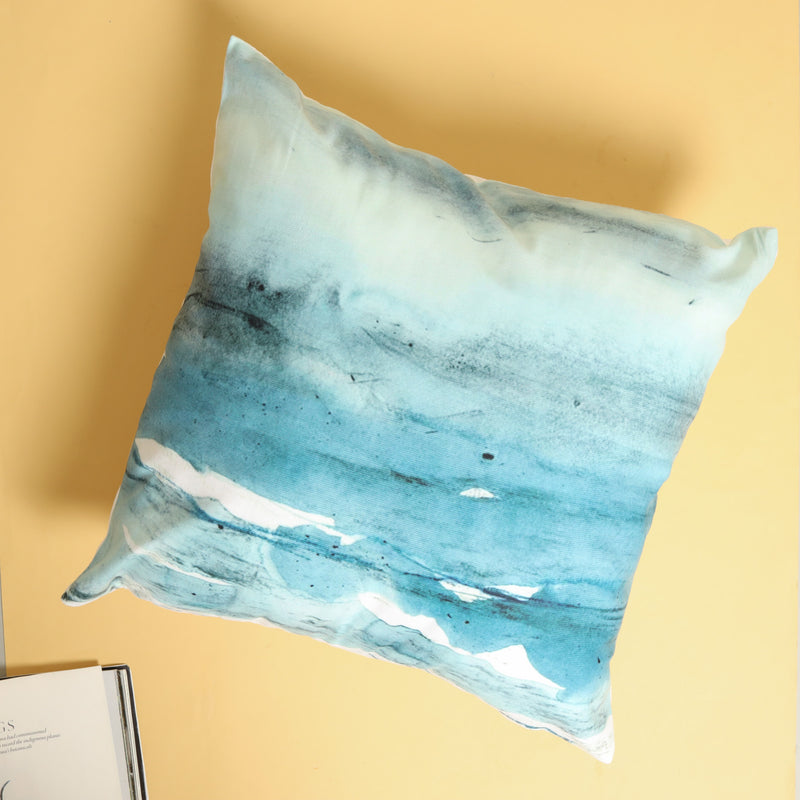 Sea Waves Couch Cushion Cover