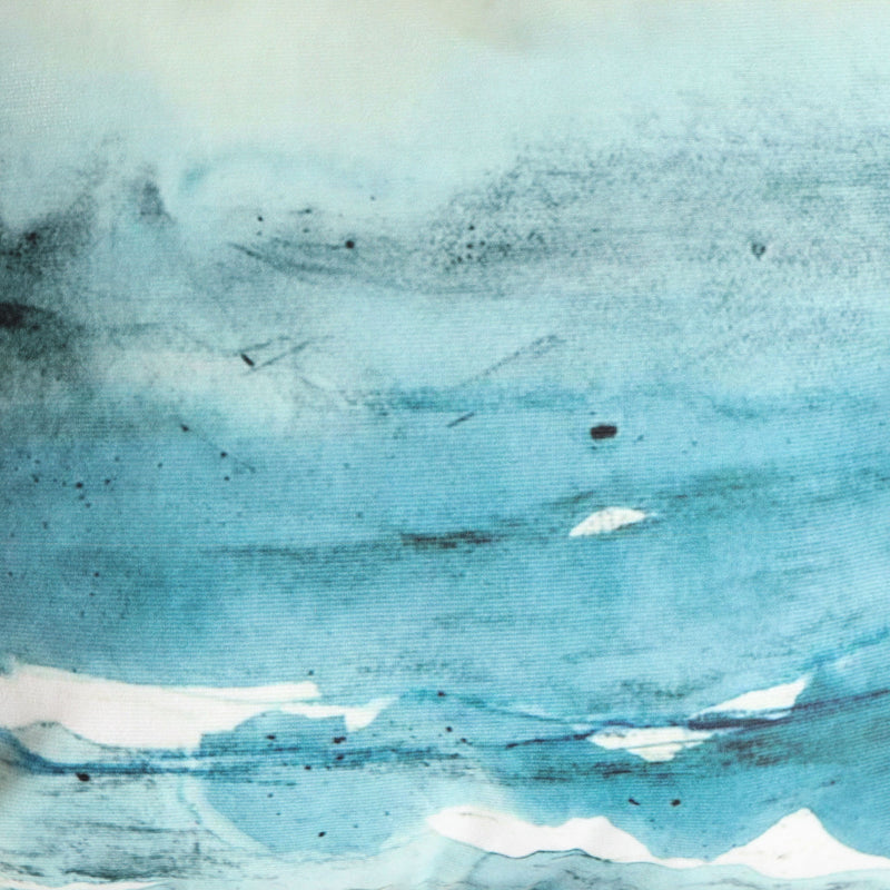 Sea Waves Couch Cushion Cover