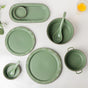 Serenity Green 36 Piece Dinner Set For 6