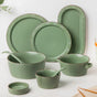 Serenity Green 36 Piece Dinner Set For 6