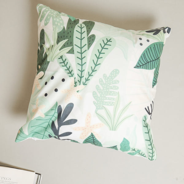 Leaf Design Couch Pillow Cover