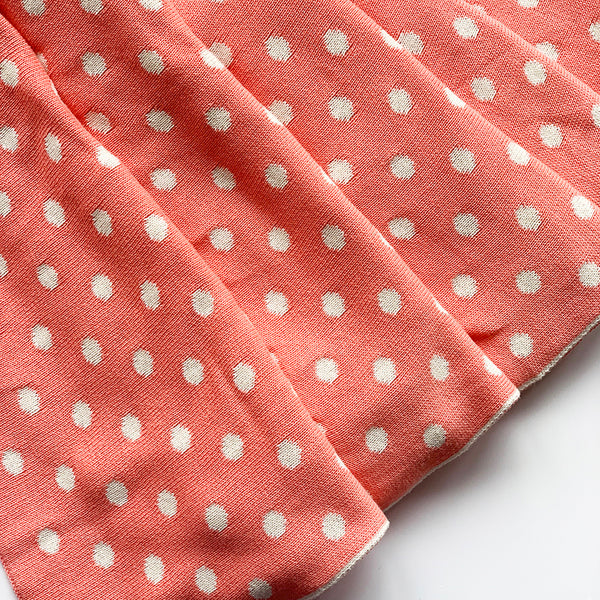 Dottie Knitted Throw Blanket - French Pink Peach Natural White - Nestasia Home Decor