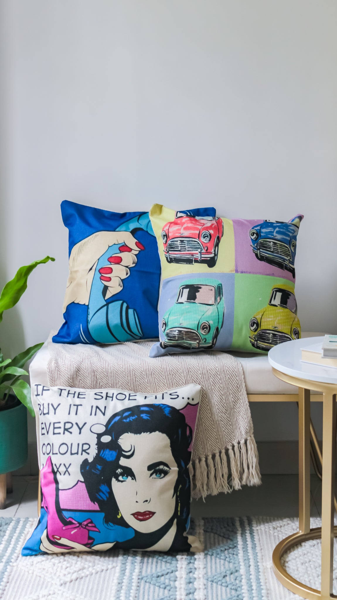 Pop art cheap pillow covers