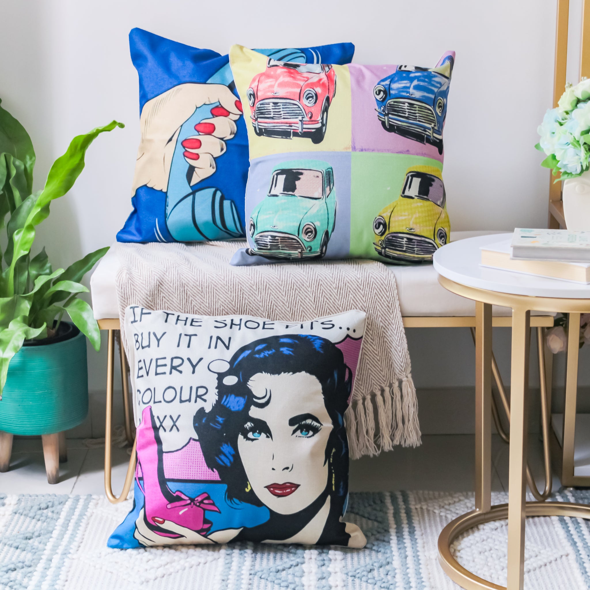 Pop art sale cushion covers