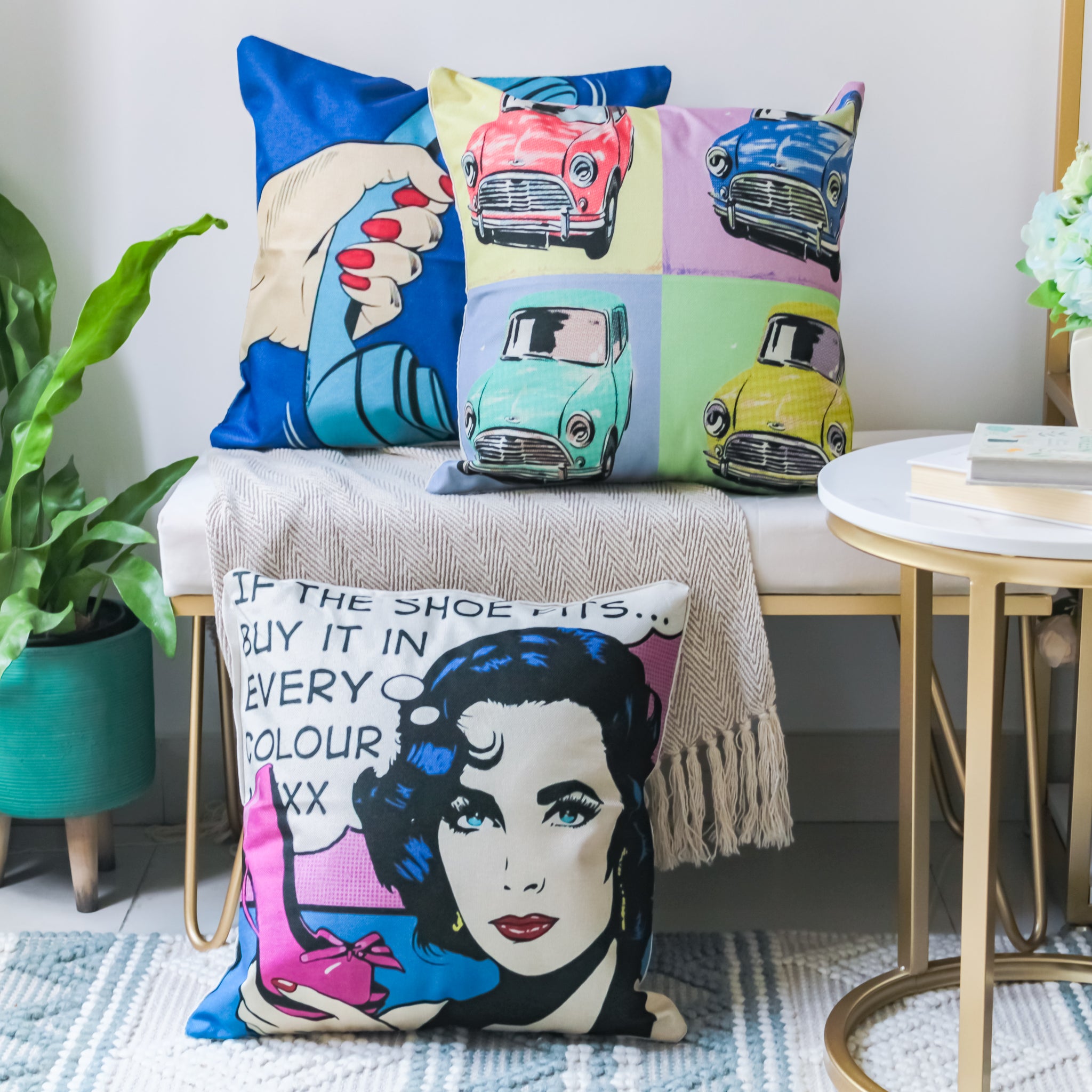 Pop deals art cushion