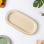 Crème De La Crème Long Plate 12 Inch - Ceramic platter, serving platter, fruit platter | Plates for dining table & home decor