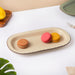 Crème De La Crème Long Plate 12 Inch - Ceramic platter, serving platter, fruit platter | Plates for dining table & home decor