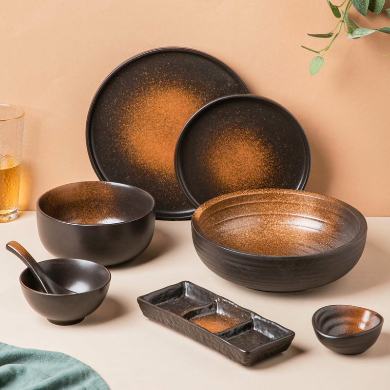 Savanna Stoneware 28 Piece Dinner Set For 6