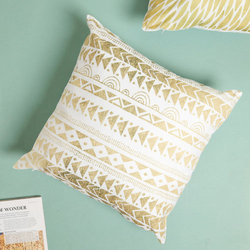 Gold Pattern Cushion Case