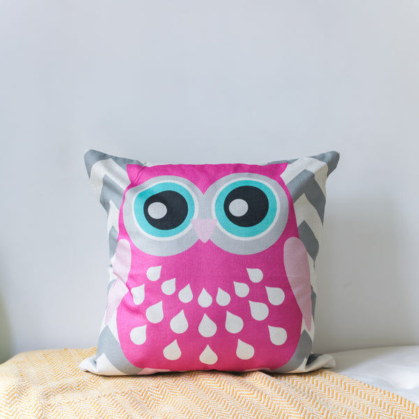 Owl Cushion Cover Set of 4
