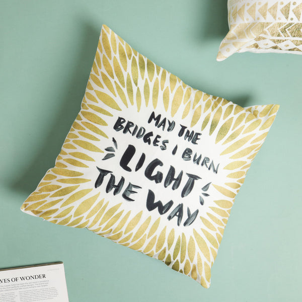 Gold Pattern Cushion Case