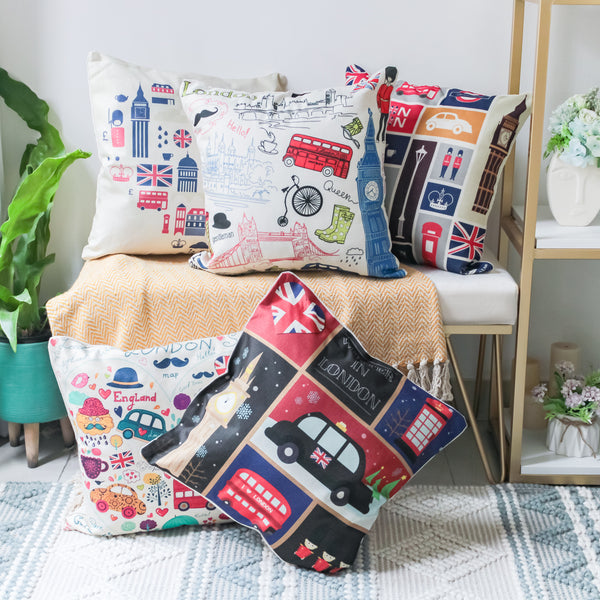 London Cushion Cover Set of 5