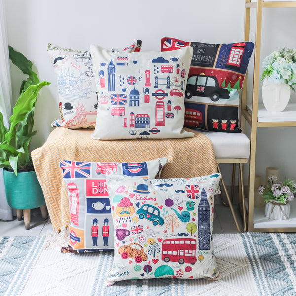 London Cushion Cover Set of 5