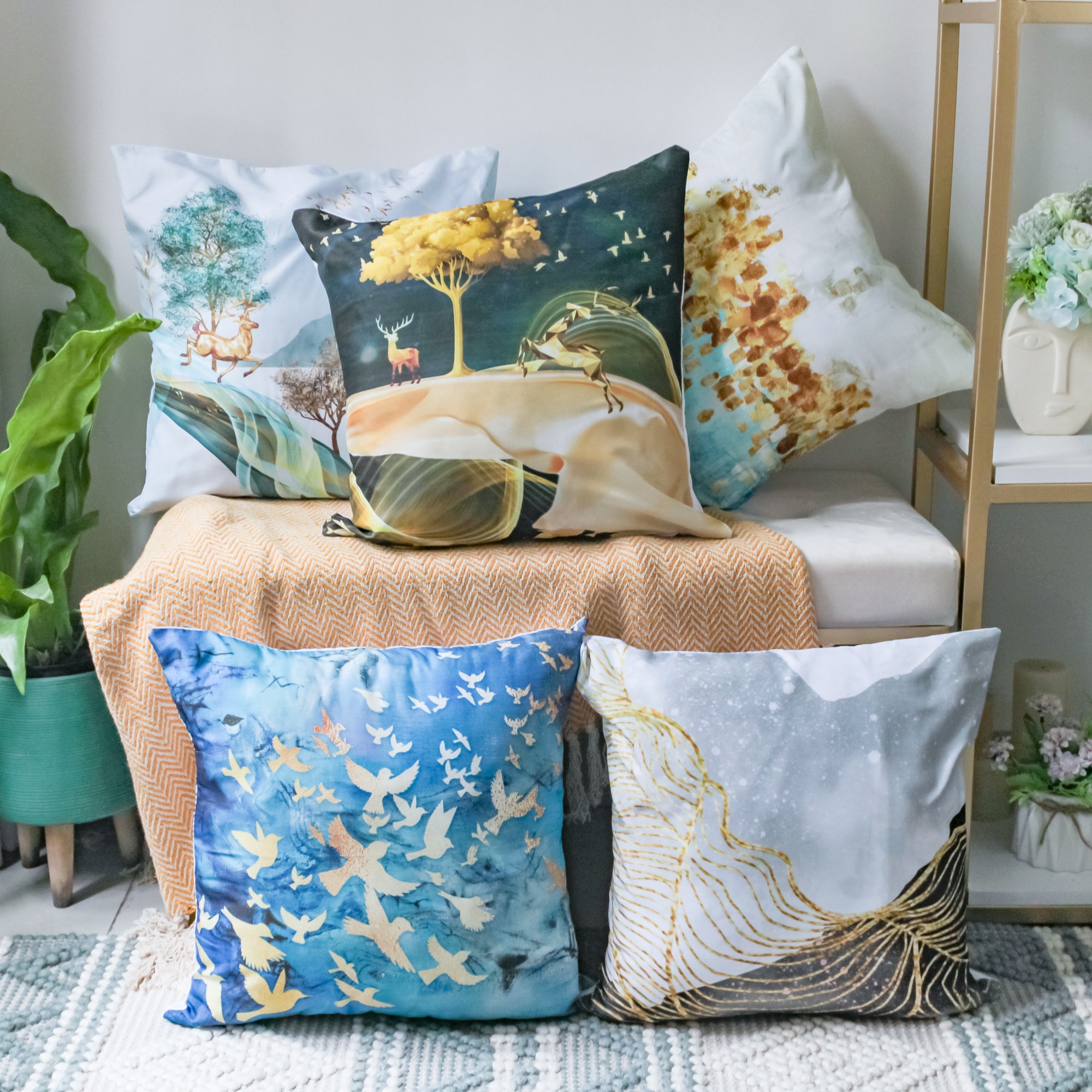 Natural Linen Cushion Cover Online Premium Cushion Cover Nestasia