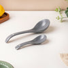 Asphalt Grey Ceramic Serving Spoon