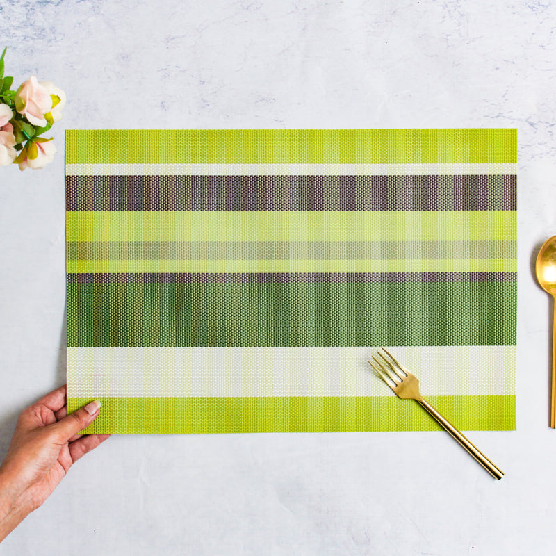 Dinner Mat Striped Set of 4
