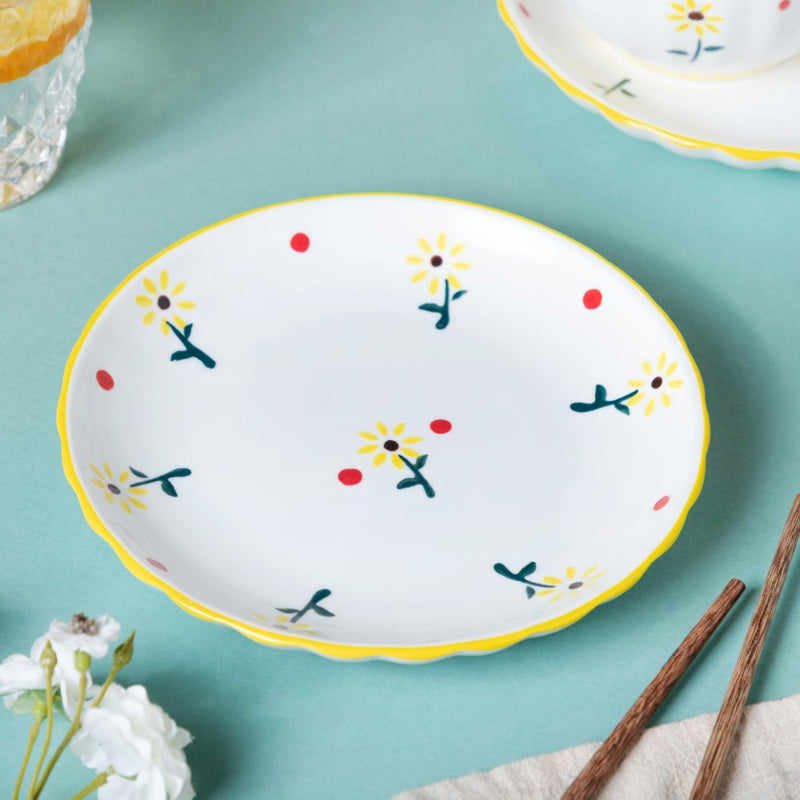 Sunflower 8 Piece Dinner Set For 2