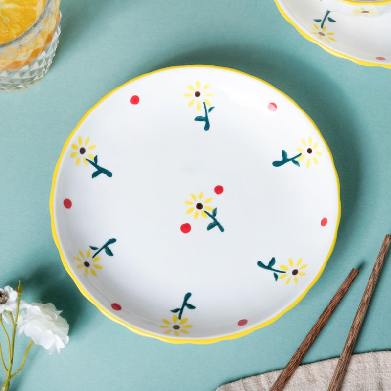 Sunflower 8 Piece Dinner Set For 2