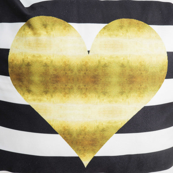 Heart Design Cushion Case